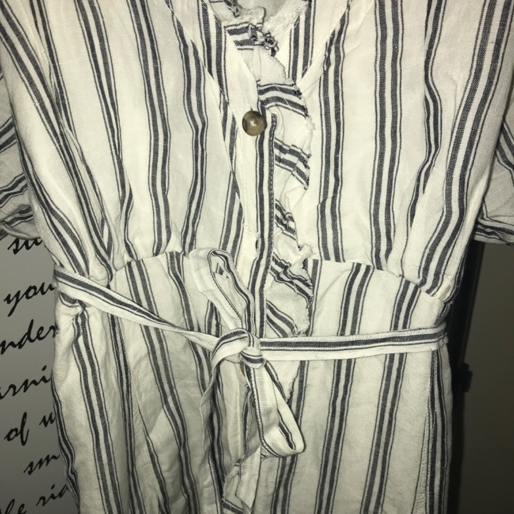 PILCRO RUFFLE-COLLAR BUTTONDOWN DRESS - Picture 8 of 12